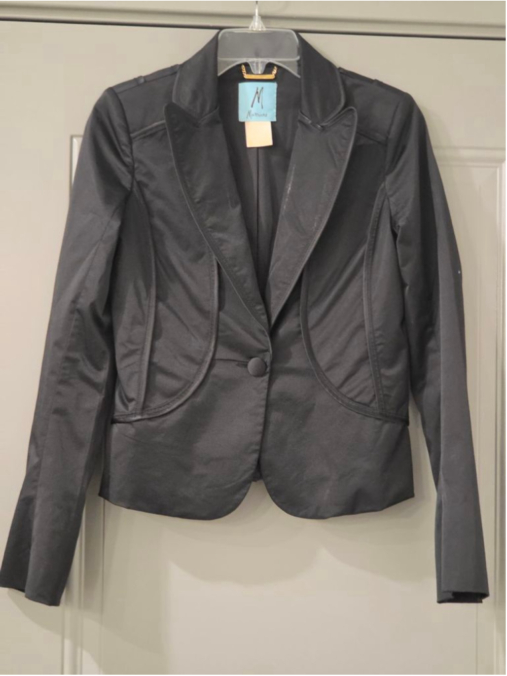 Women's Marciano Black Blazer Jacket - Picture 2 of 13